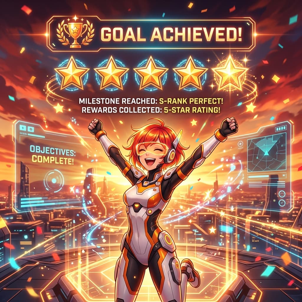 How to achieve goals in Neverending - Emotional AI storyteller milestones and rewards